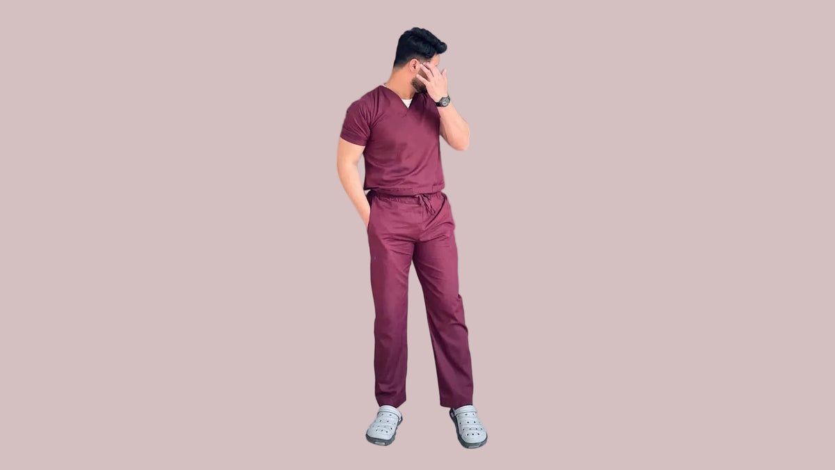 Signature Burgundy Scrub Set.       (Men & Women)