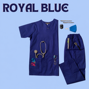 Medical Scrubs Royal Blue