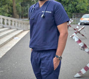 Deep Navy Blue Scrub Set.            (Men & Women)