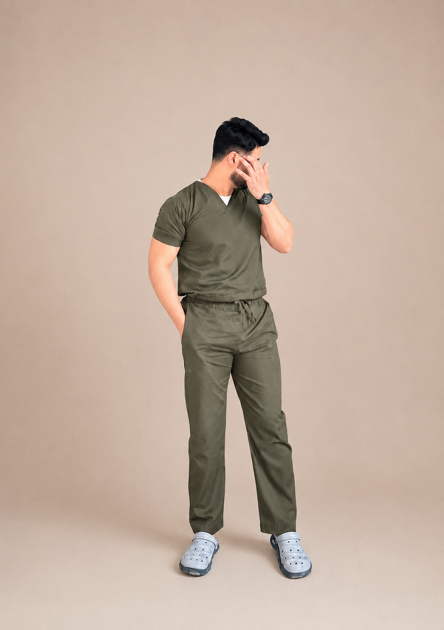 Medical Scrubs Olive Green